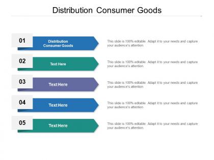 Distribution consumer goods ppt powerpoint presentation show skills cpb