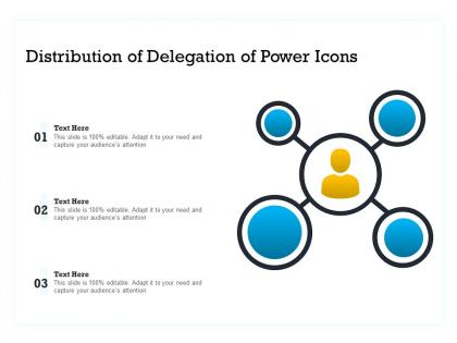 Distribution of delegation of power icons