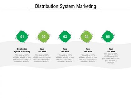 Distribution system marketing ppt powerpoint presentation outline objects cpb