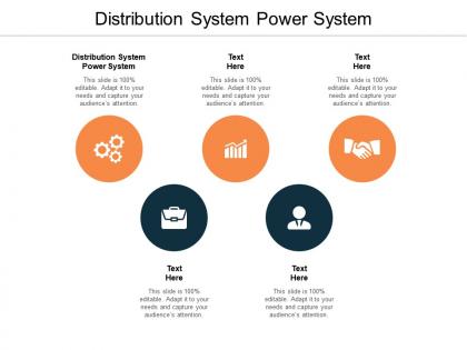 Distribution system power system ppt powerpoint presentation ideas diagrams cpb