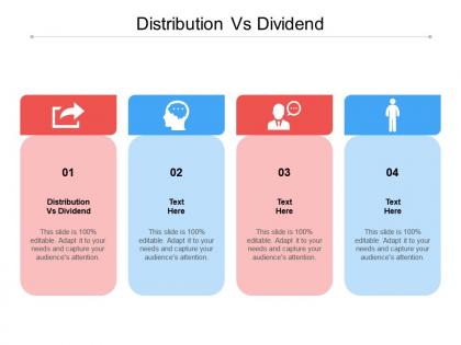 Distribution vs dividend ppt powerpoint presentation portfolio graphics cpb