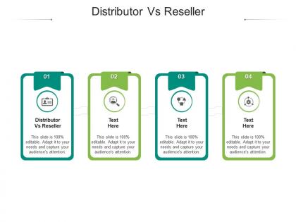 Distributor vs reseller ppt powerpoint presentation infographics design ideas cpb