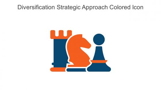 Diversification Strategic Approach Colored Icon In Powerpoint Pptx Png And Editable Eps Format