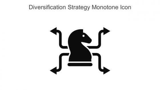 Diversification Strategy Monotone Icon In Powerpoint Pptx Png And Editable Eps Format