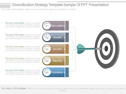 Diversification strategy template sample of ppt presentation