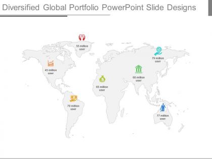 Diversified global portfolio powerpoint slide designs