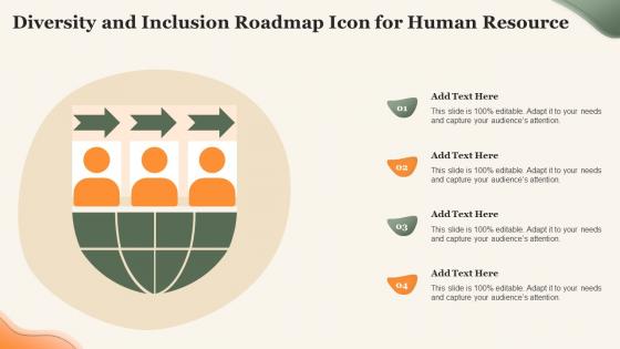 Diversity And Inclusion Roadmap Icon For Human Resource