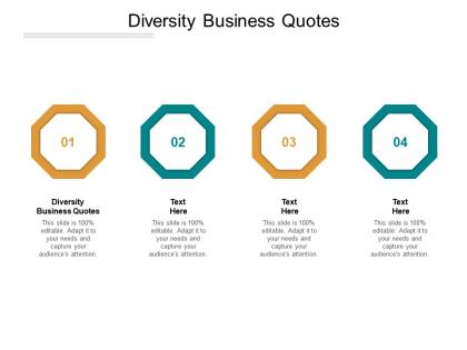 Diversity business quotes ppt powerpoint presentation ideas gridlines cpb
