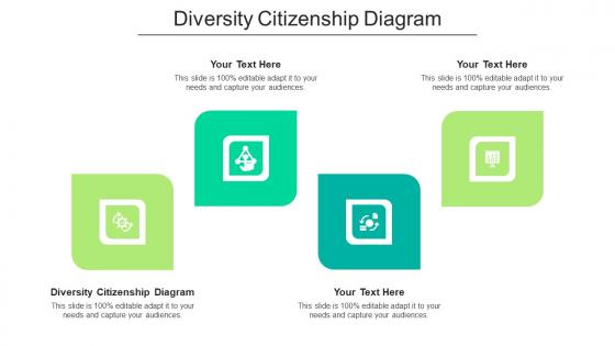 Diversity citizenship diagram ppt powerpoint presentation ideas guidelines cpb