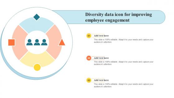 Diversity Data Icon For Improving Employee Engagement