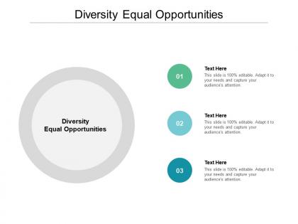 Diversity equal opportunities ppt powerpoint presentation professional microsoft cpb