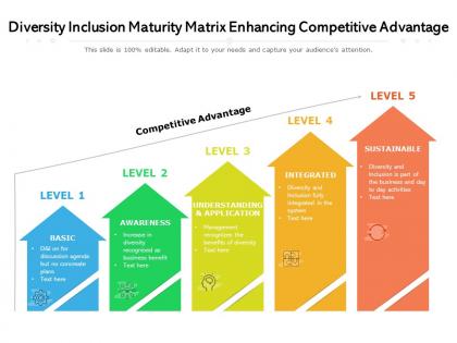 Diversity inclusion maturity matrix enhancing competitive advantage