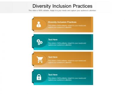 Diversity inclusion practices ppt powerpoint portfolio designs download cpb