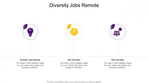 Diversity Jobs Remote In Powerpoint And Google Slides Cpb