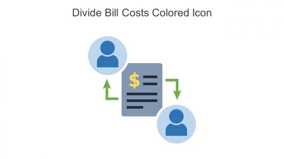 Divide Bill Costs Colored Icon In Powerpoint Pptx Png And Editable Eps Format