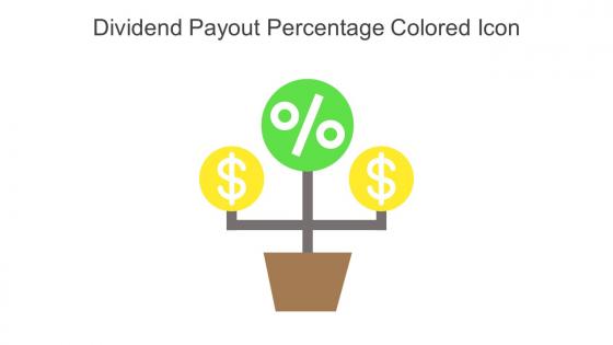 Dividend Payout Percentage Colored Icon In Powerpoint Pptx Png And Editable Eps Format