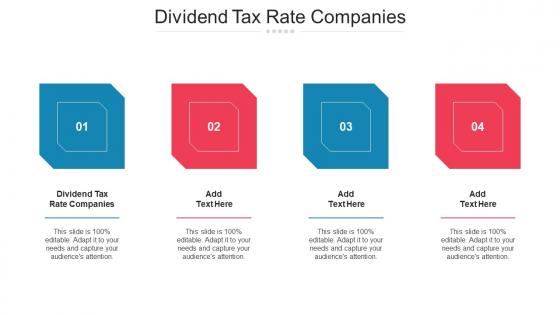 Dividend Tax Rate Companies Ppt Powerpoint Presentation Infographic Template Inspiration Cpb