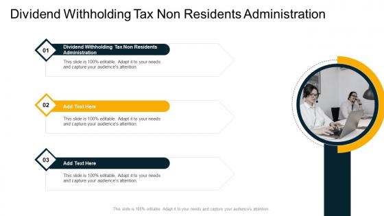 Dividend Withholding Tax Non Residents Administration In Powerpoint And Google Slides Cpb