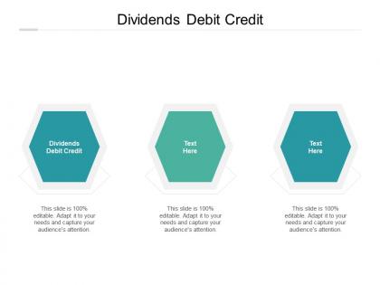 Dividends debit credit ppt powerpoint presentation professional design templates cpb