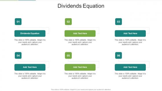 Dividends Equation In Powerpoint And Google Slides Cpb