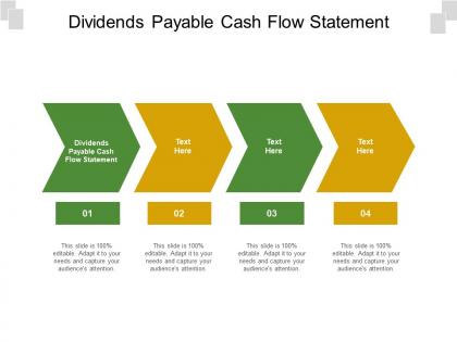 Dividends payable cash flow statement ppt powerpoint presentation slides example cpb