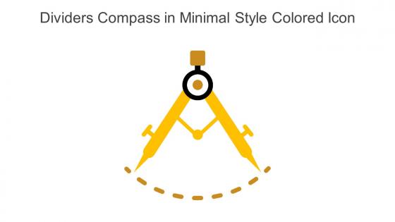 Dividers Compass In Minimal Style Colored Icon In Powerpoint Pptx Png And Editable Eps Format