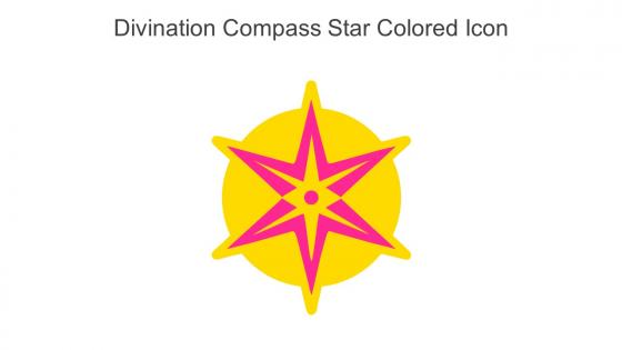 Divination Compass Star Colored Icon In Powerpoint Pptx Png And Editable Eps Format
