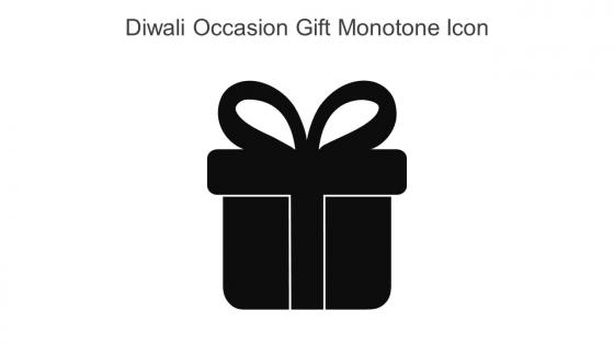 Diwali Occasion Gift Monotone Icon In Powerpoint Pptx Png And Editable Eps Format