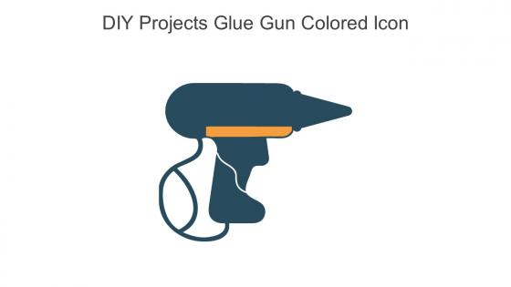 Diy Projects Glue Gun Colored Icon In Powerpoint Pptx Png And Editable Eps Format