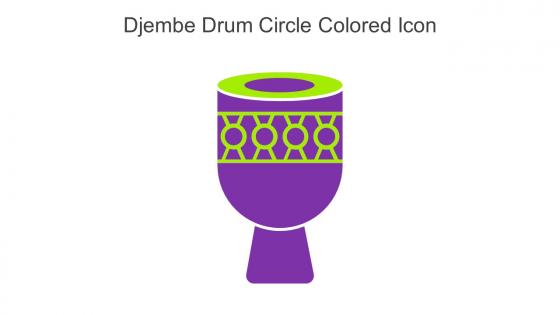 Djembe Drum Circle Colored Icon In Powerpoint Pptx Png And Editable Eps Format