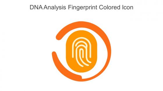 DNA Analysis Fingerprint Colored Icon In Powerpoint Pptx Png And Editable Eps Format