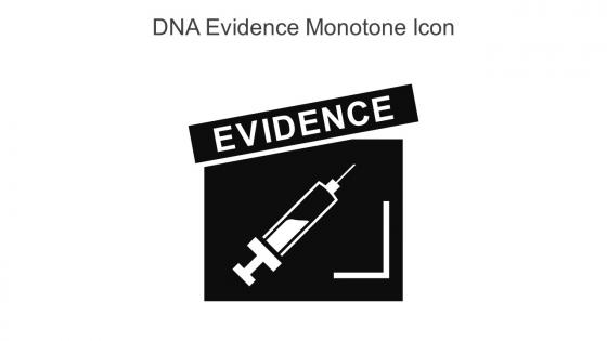 DNA Evidence Monotone Icon In Powerpoint Pptx Png And Editable Eps Format