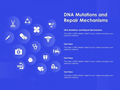 Dna mutations and repair mechanisms ppt powerpoint presentation slides graphic tips
