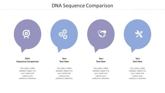 Dna sequence comparison ppt powerpoint presentation inspiration format cpb