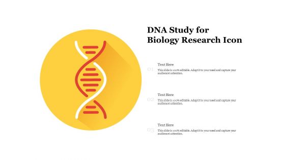 Dna study for biology research icon