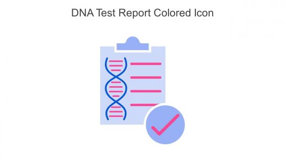 DNA Test Report Colored Icon In Powerpoint Pptx Png And Editable Eps Format