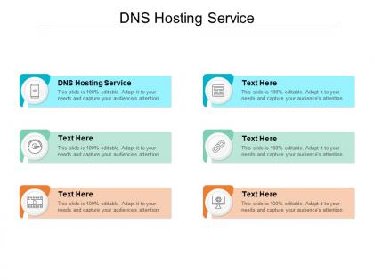 Dns hosting service ppt powerpoint presentation infographic template mockup cpb