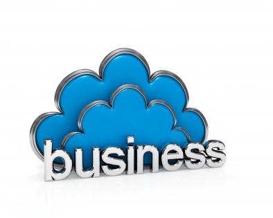 Do business by cloud service stock photo