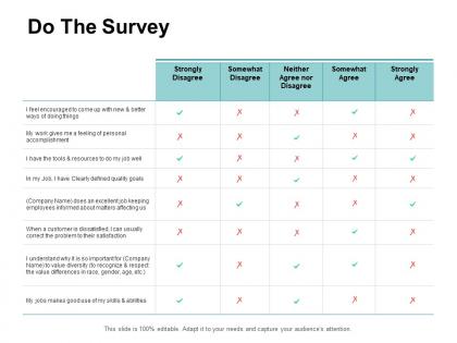 Do the survey table ppt powerpoint presentation file infographics