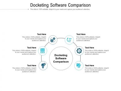 Docketing software comparison ppt powerpoint presentation infographic template graphics cpb