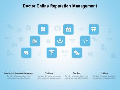 Doctor online reputation management ppt powerpoint presentation infographic template