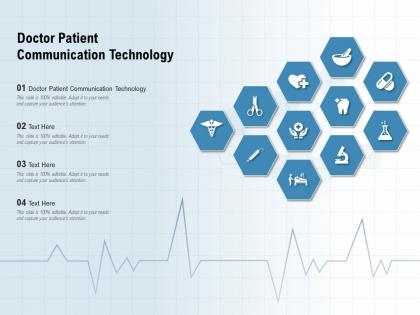 Doctor patient communication technology ppt powerpoint presentation file designs download