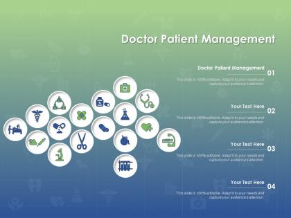 Doctor patient management ppt powerpoint presentation model grid