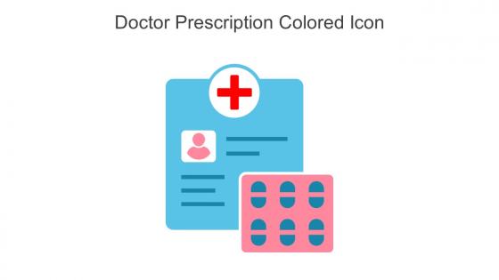 Doctor Prescription Colored Icon In Powerpoint Pptx Png And Editable Eps Format