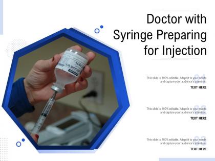 Doctor with syringe preparing for injection
