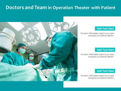 Doctors and team in operation theater with patient