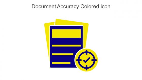 Document Accuracy Colored Icon In Powerpoint Pptx Png And Editable Eps Format