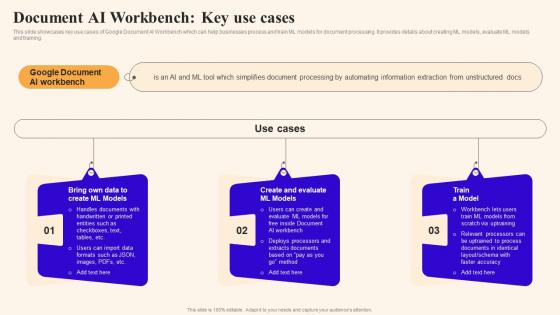 Document Ai Workbench Key Use Cases Using Google Bard Generative Ai AI SS V