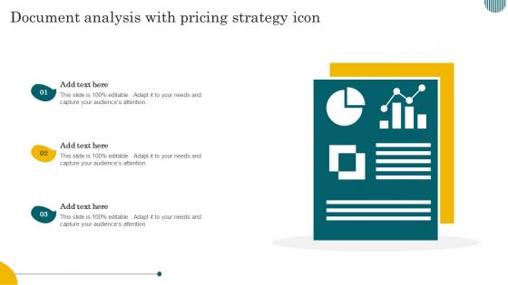 Document Analysis With Pricing Strategy Icon