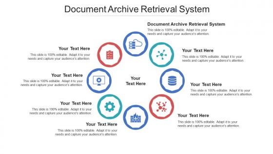 Document archive retrieval system ppt powerpoint presentation pictures design ideas cpb